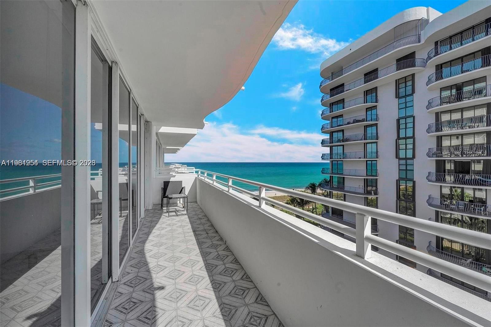 8911 Collins Avenue, Unit 703 Surfside, FL 33154 - Photo 9 of 24 a view of balcony with outdoor space