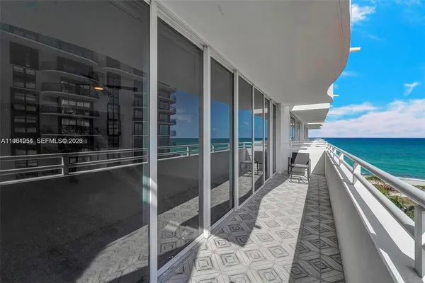 a view of balcony