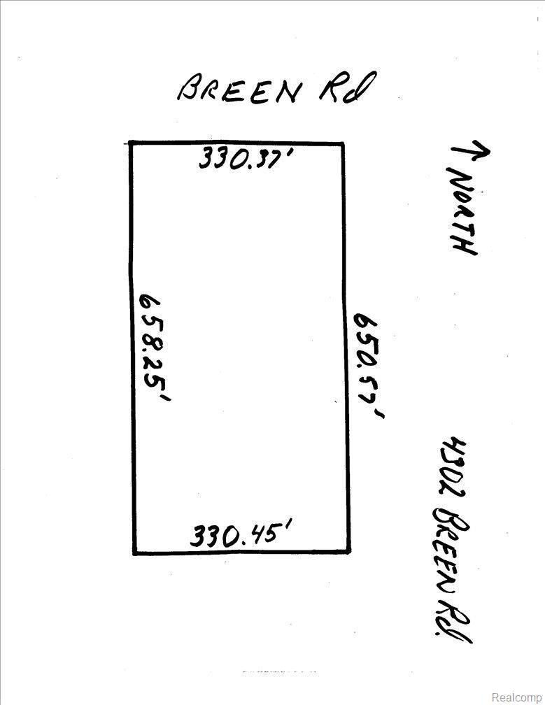 4302 Breen Road Emmett, MI 48022 - Photo 1 of 1 4302 Breen Drawing
