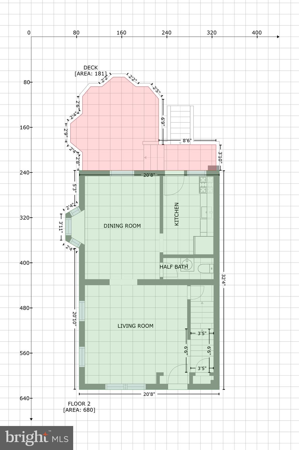 6919 Fieldcrest Road Baltimore, MD 21215 - Photo 50 of 51 GLA Floor Plan