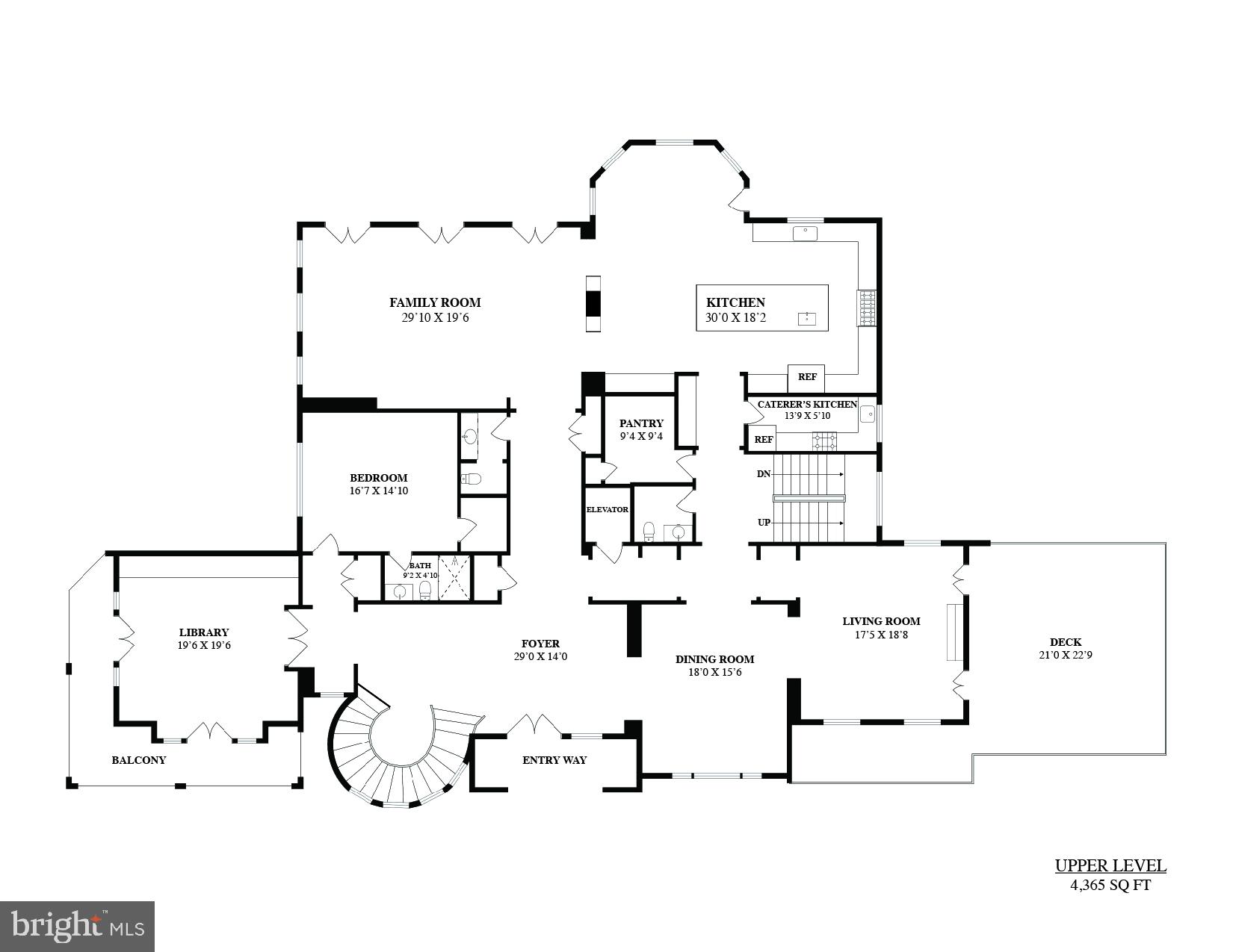 8710 Fernwood Road Bethesda, MD 20817 - Photo 37 of 40 Main level Floor Plan