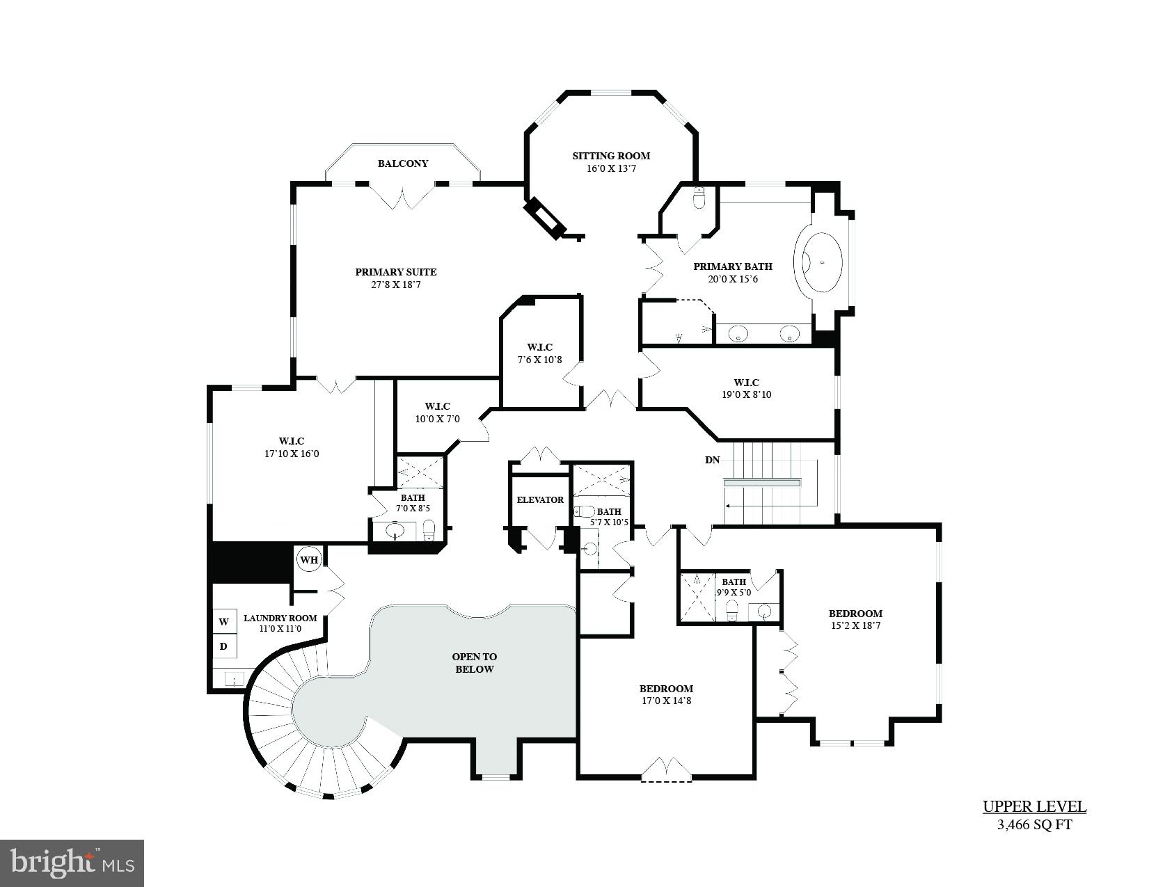8710 Fernwood Road Bethesda, MD 20817 - Photo 38 of 40 Upper Level Floor Plan