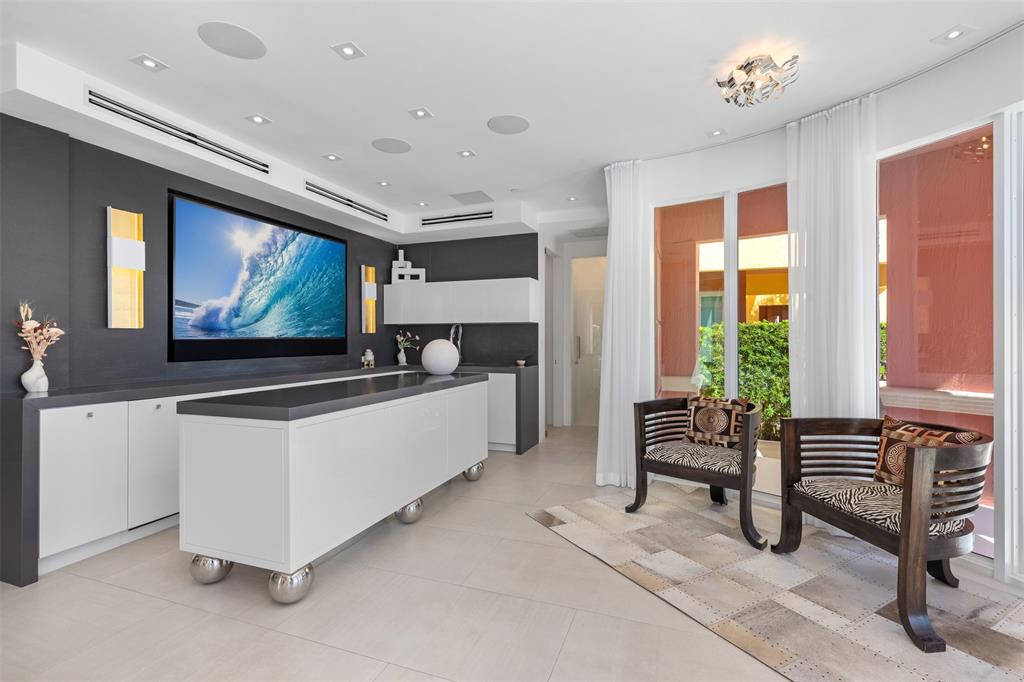 2140 North Ocean Boulevard, Unit V Fort Lauderdale, FL 33305 - Photo 13 of 63 1st Floor Lounge, sub-zero refrigerator and freezer drawers. Dishwasher, microwave and ice-maker.