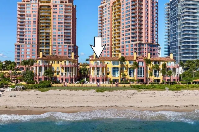 a front view of a multi story residential apartment building