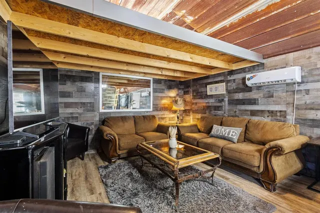 a outdoor living space with patio furniture