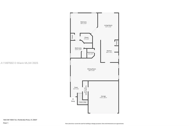 $689,000 | 1653 Southwest 158th Terrace, Pembroke Pines, FL 33027
