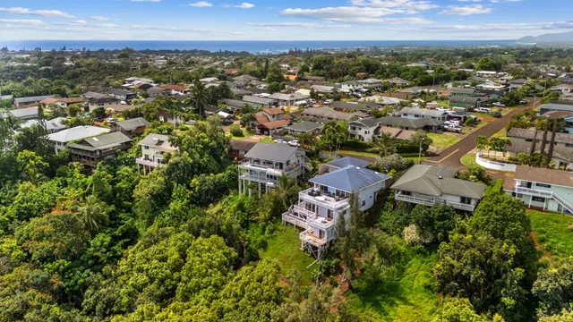 an aerial view of multiple house