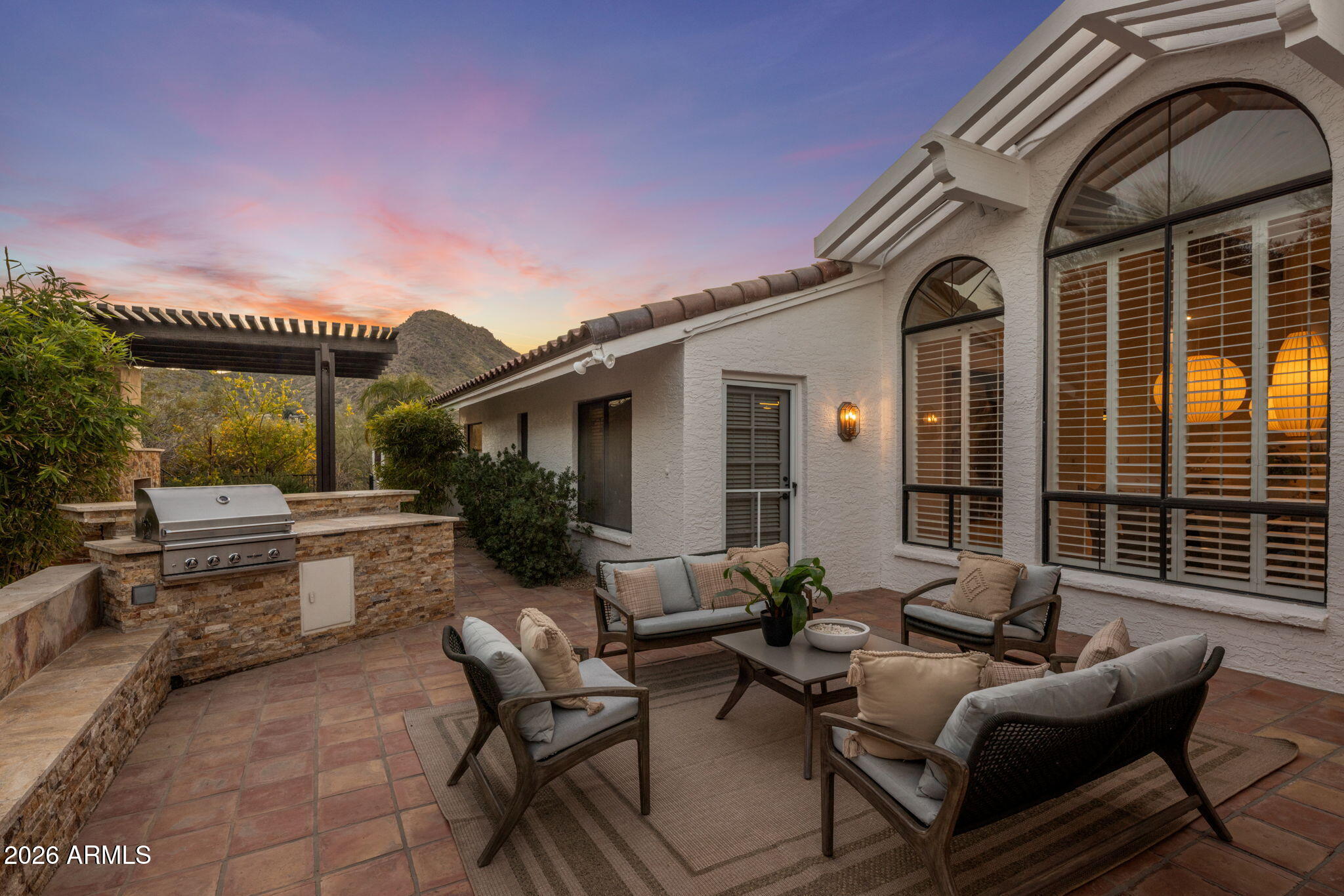 8955 North 45th Street Phoenix, AZ 85028 - Photo 36 of 53 Backyard Twilight Views