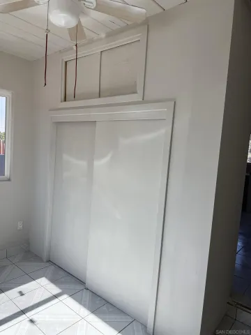 a view of front door