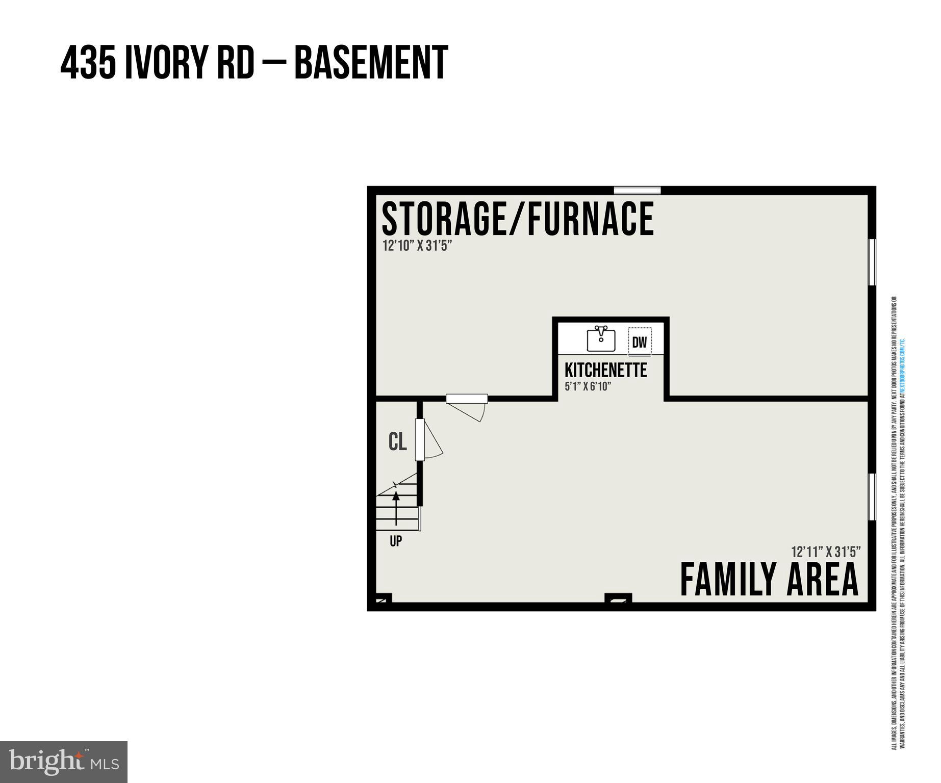 435 Ivory Road York, PA 17402 - Photo 30 of 30 Basement Layout