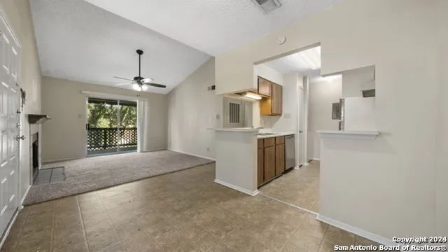 en empty room with windows