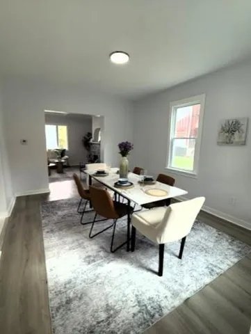 a view of a workspace with furniture