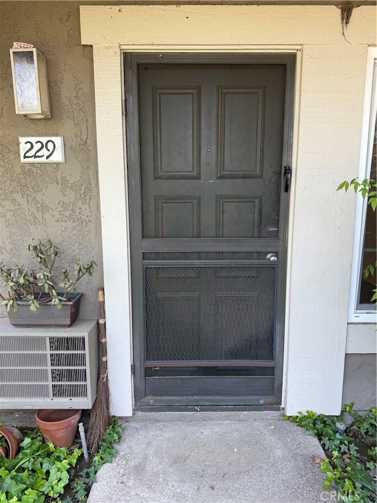 a view of front door
