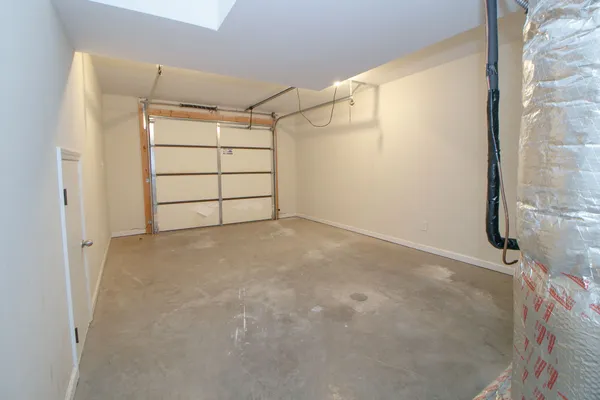 a view of a garage