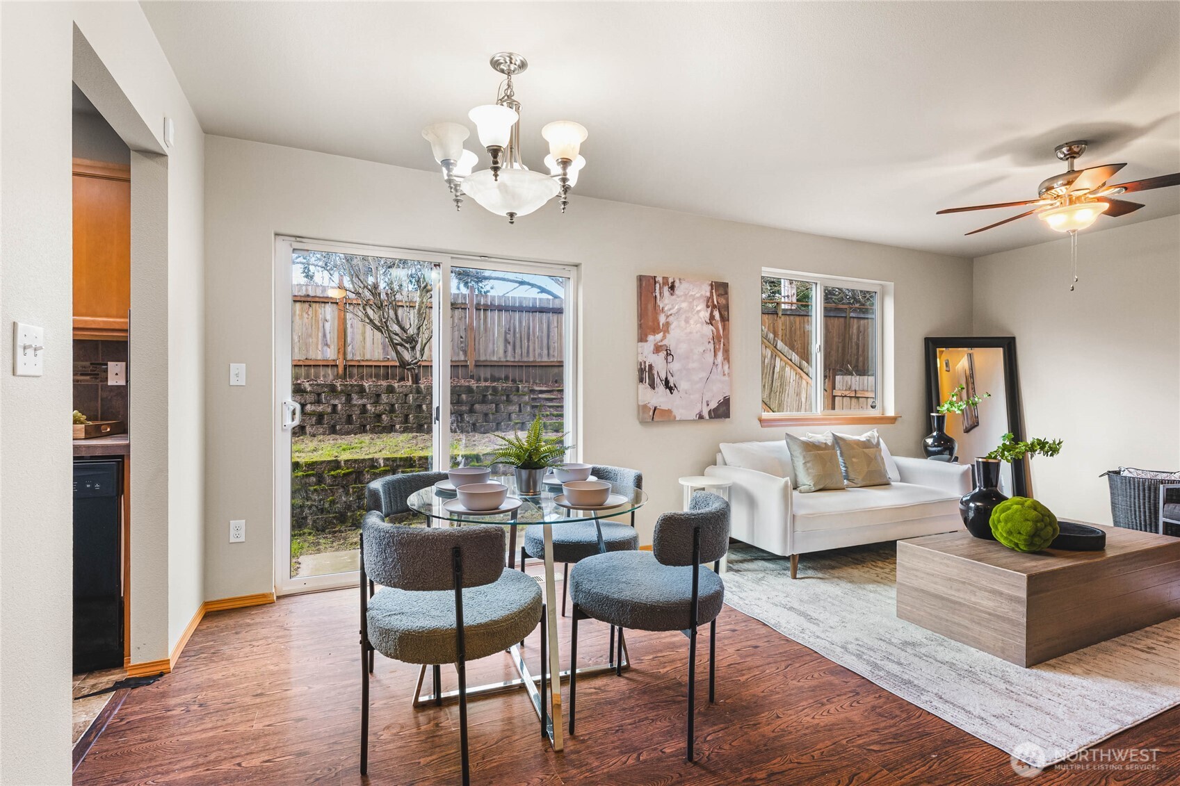 3765 Earendel Avenue Bremerton, WA 98310 - Photo 4 of 29 a living room with furniture chandelier and a table
