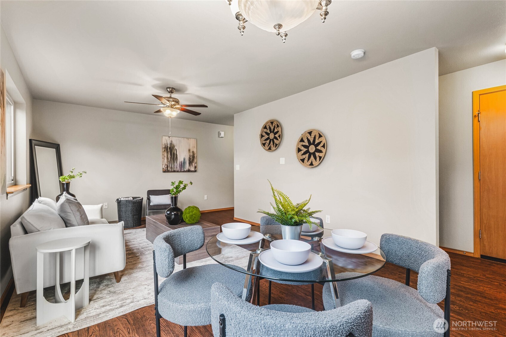 3765 Earendel Avenue Bremerton, WA 98310 - Photo 9 of 29 a living room with furniture and a chandelier