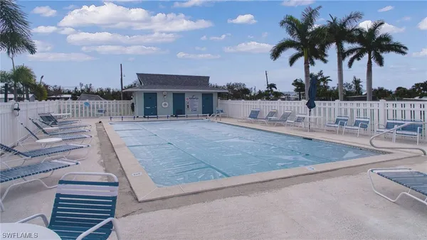 a view of a terrace with a patio