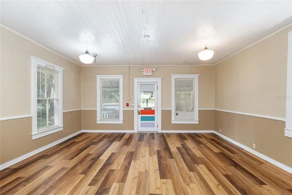 a view of an empty room