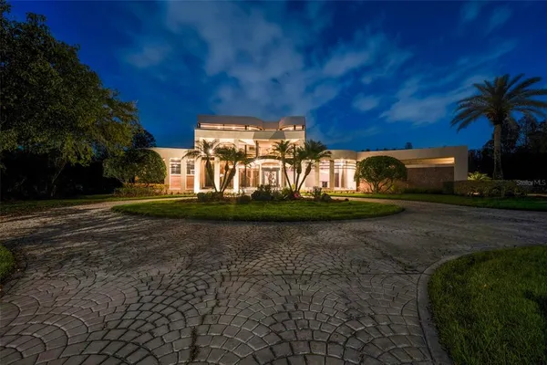 a view of an front door