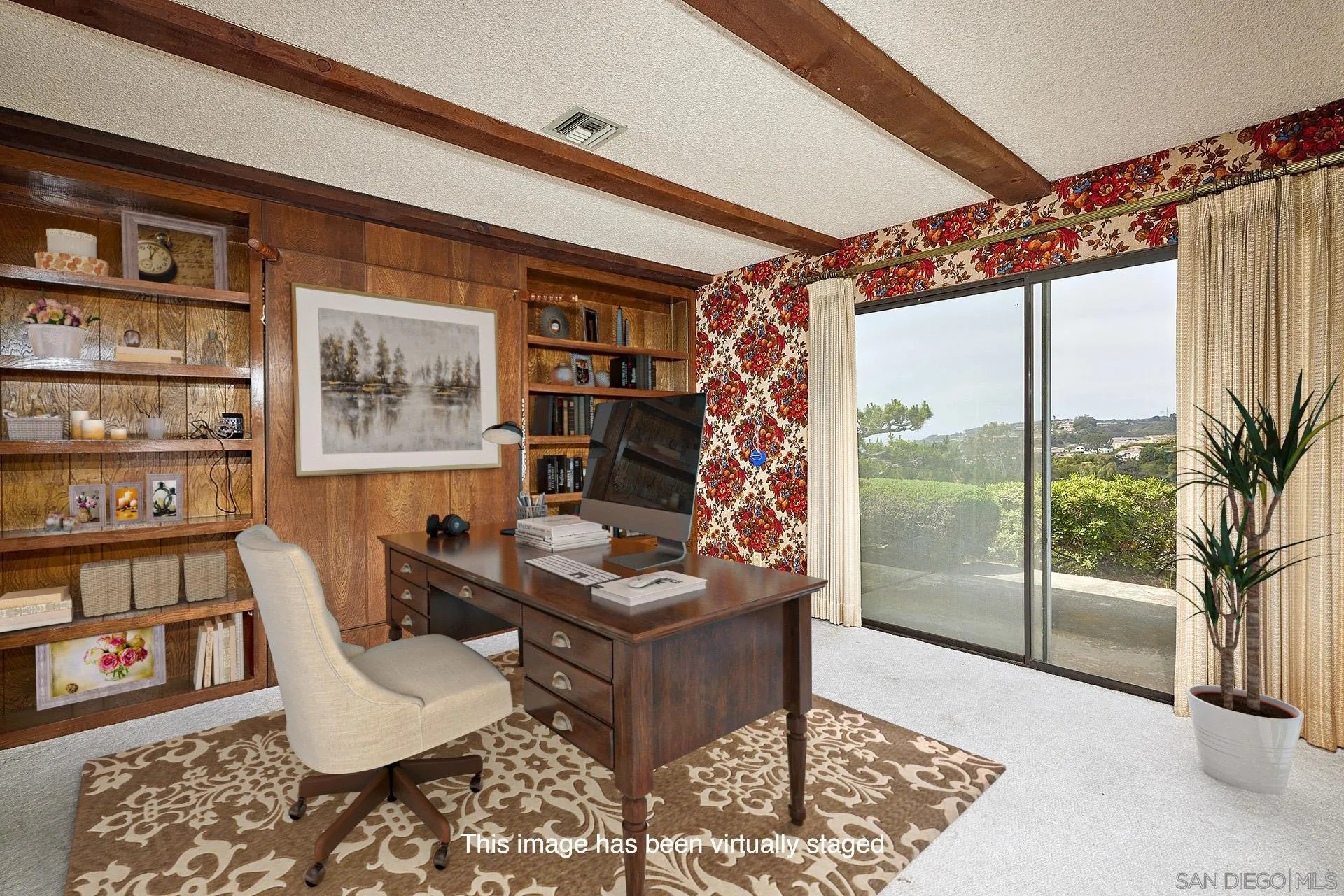 7774 Via Capri La Jolla, CA 92037 - Photo 20 of 45 a living room with furniture and a floor to ceiling window