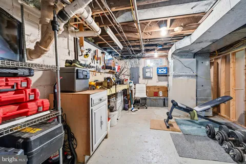 a view of storage and utility room