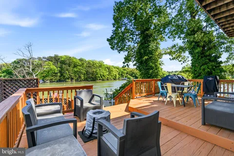 an outdoor view with patio