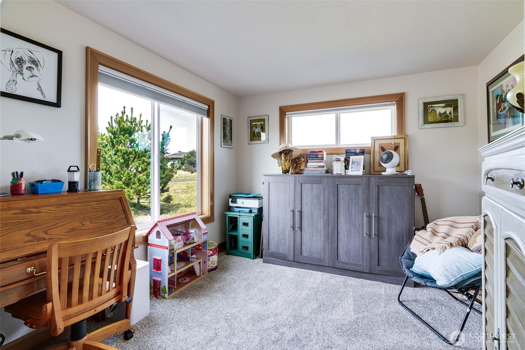 33410 G Street Ocean Park, WA 98640 - Photo 9 of 40 a bedroom with furniture and windows