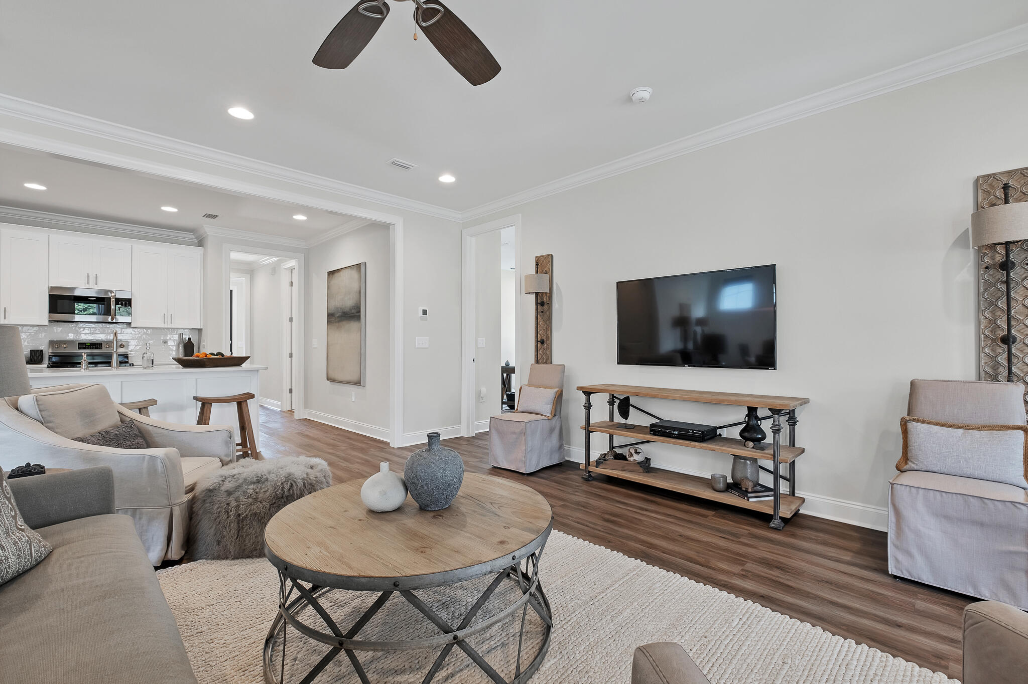 21 Windrow Way Rosemary Beach, FL 32461 - Photo 15 of 38 a living room with furniture and a flat screen tv