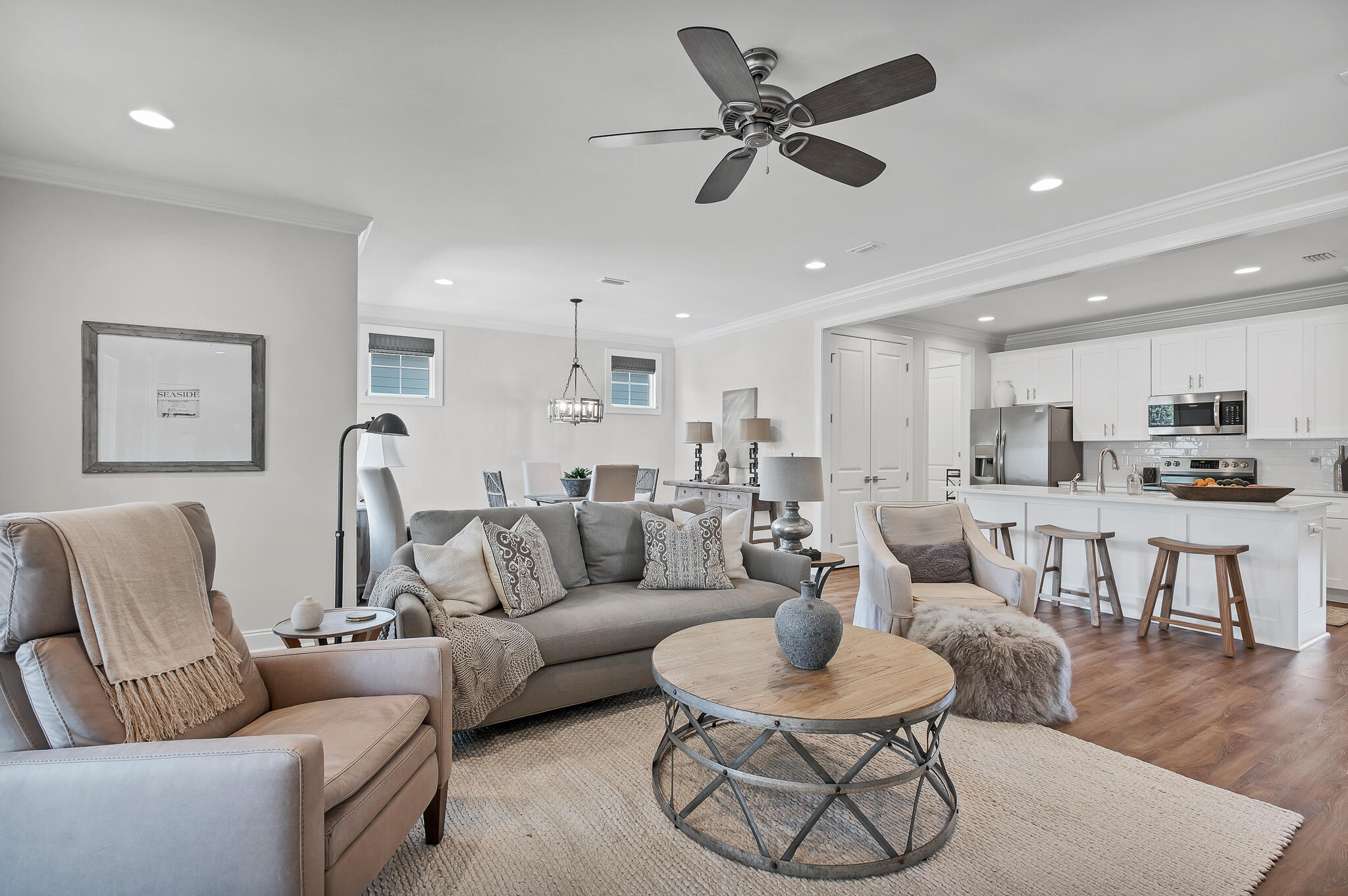 21 Windrow Way Rosemary Beach, FL 32461 - Photo 17 of 38 a living room with furniture and a view of kitchen