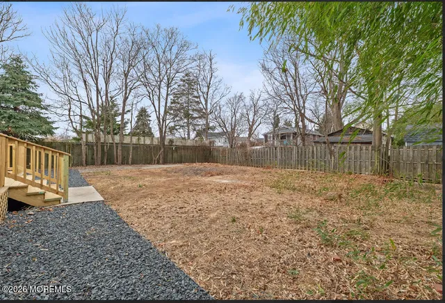 a backyard of a house