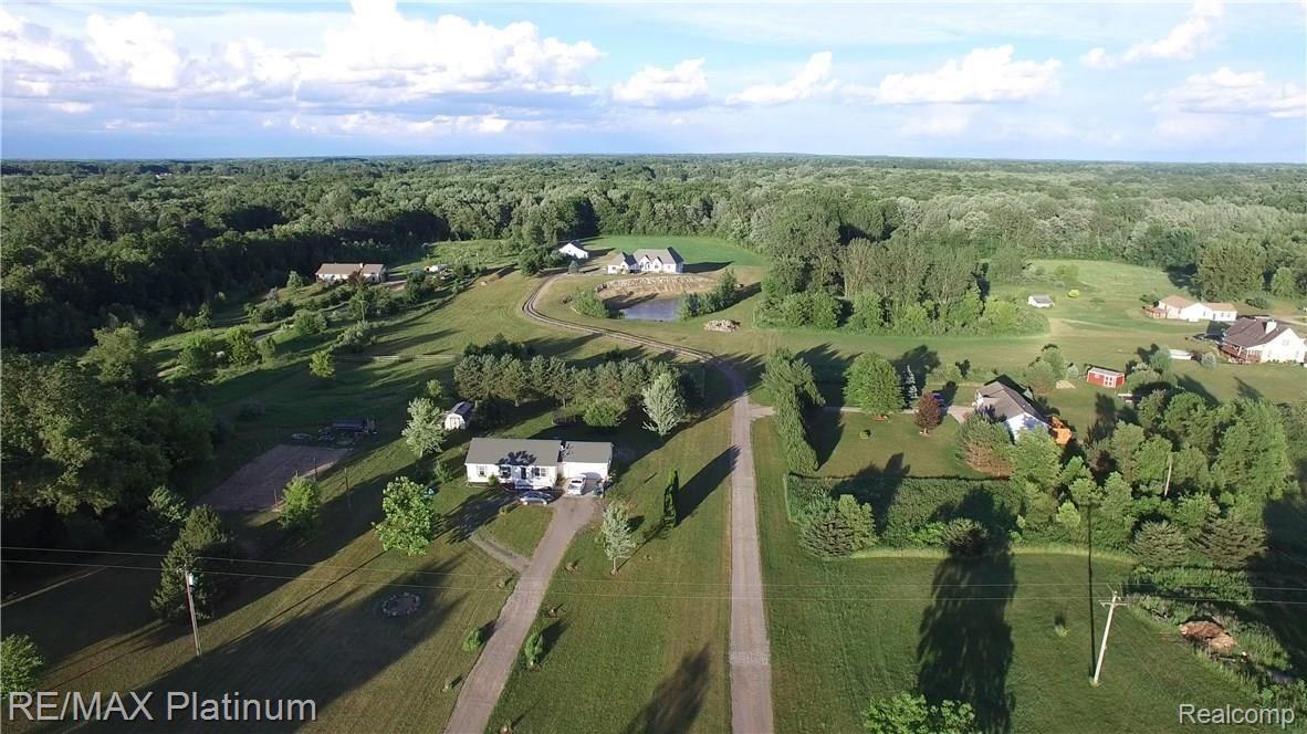 270 North Kane Road Webberville, MI 48892 - Photo 3 of 51 Drone image showing much of the 24 acres