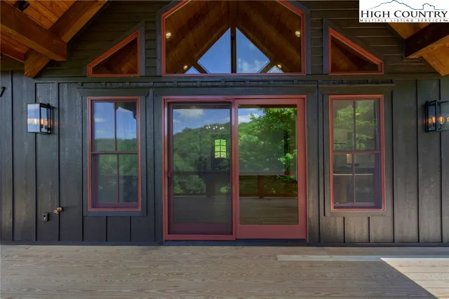 a view of a entryway front of a house