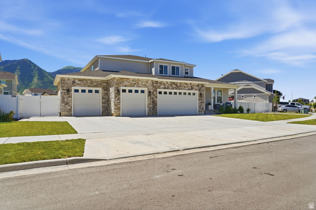 1165 West Union Bench Drive Mapleton, UT 84664 - Photo 61 of 61 Contemporary two-story residence featuring a stone and siding exterior