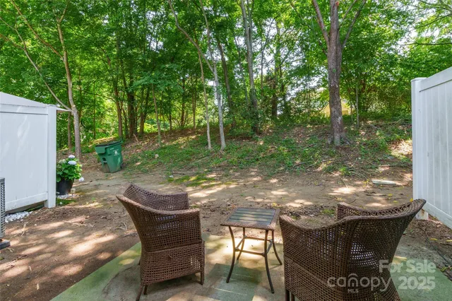 a view of a couches in backyard of house
