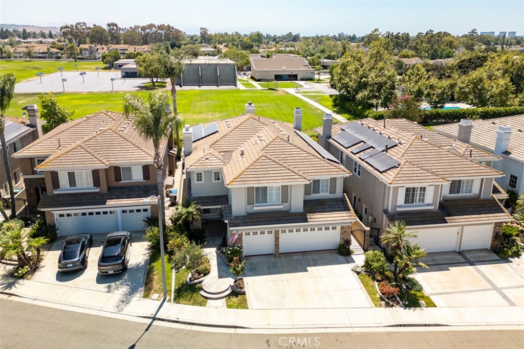 124 Nighthawk Irvine, CA 92604 - Photo 53 of 61 an aerial view of a house with a garden