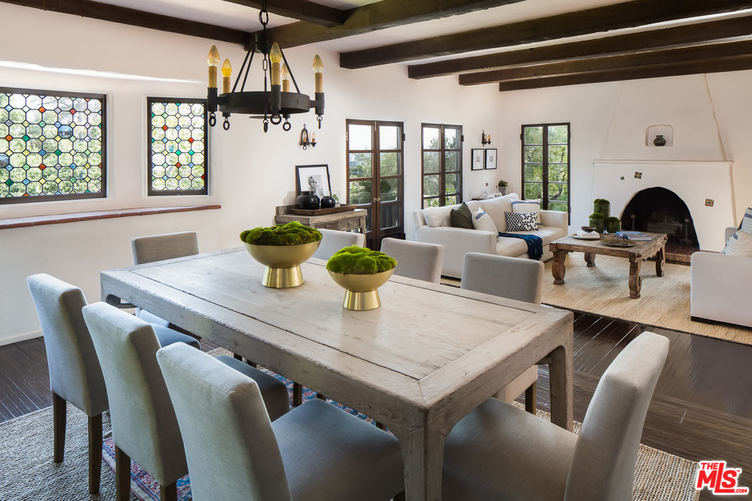 4342 Cedarhurst Circle Los Angeles, CA 90027 - Photo 9 of 44 a view of a dining room with furniture window and outside view
