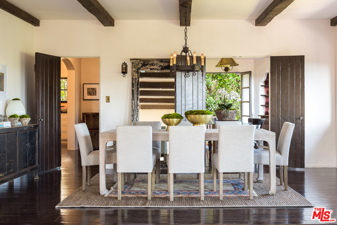 4342 Cedarhurst Circle Los Angeles, CA 90027 - Photo 10 of 44 a view of a dining room with furniture window and wooden floor