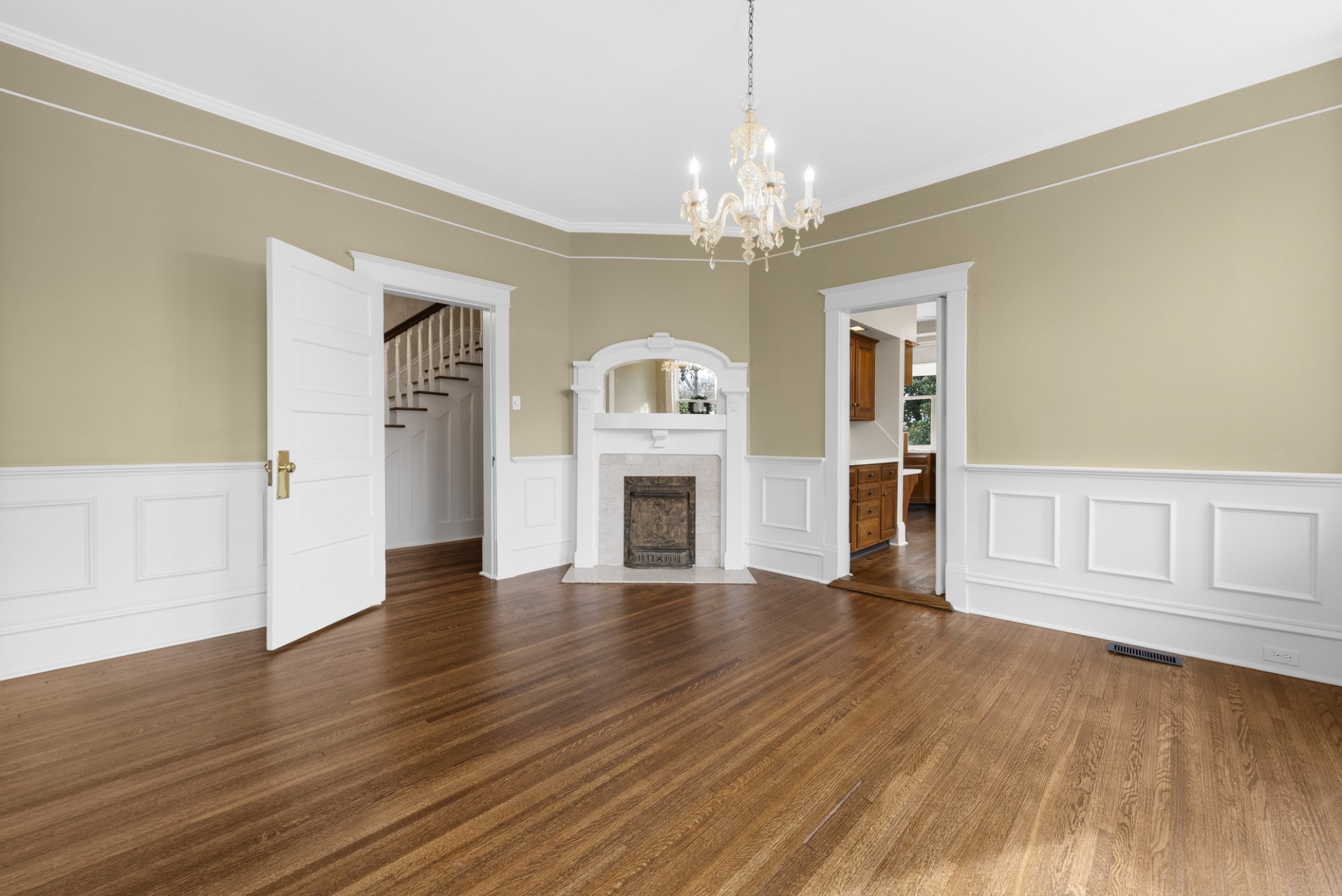 343 Forrest Street Lewisburg, TN 37091 - Photo 34 of 84 a view of a livingroom with wooden floor and fireplace
