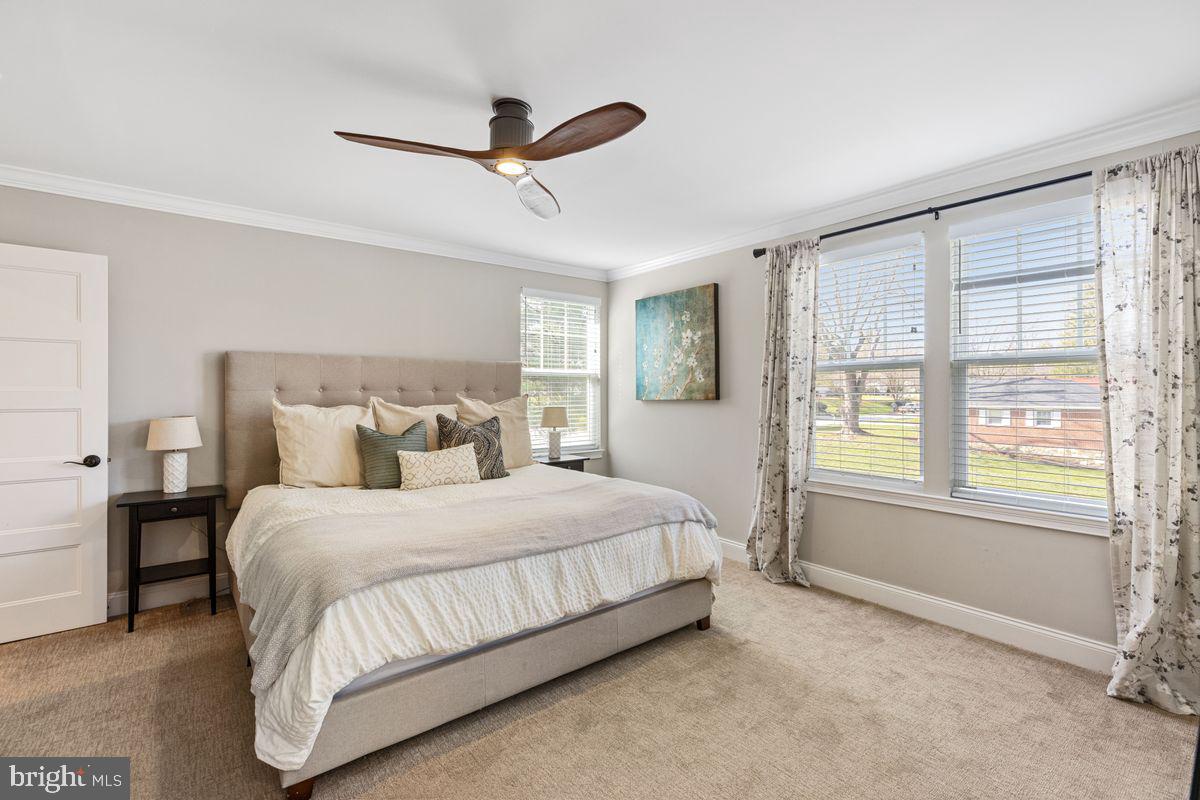 1401 Carol Road Jenkintown, PA 19046 - Photo 15 of 30 a bedroom with a bed and a large window