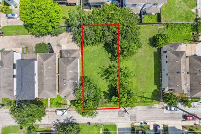 an aerial view of a city