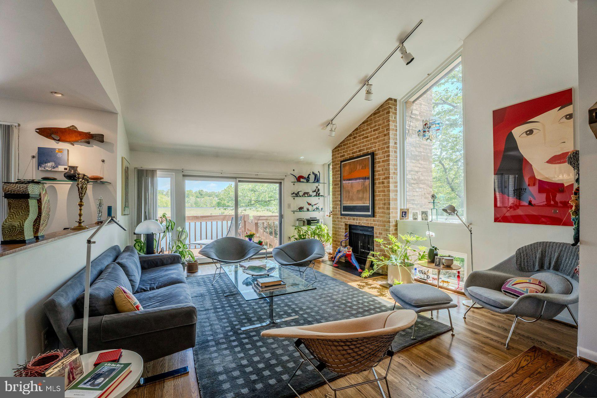 2013 Lakewinds Drive Reston, VA 20191 - Photo 15 of 54 Living room with views of the lake