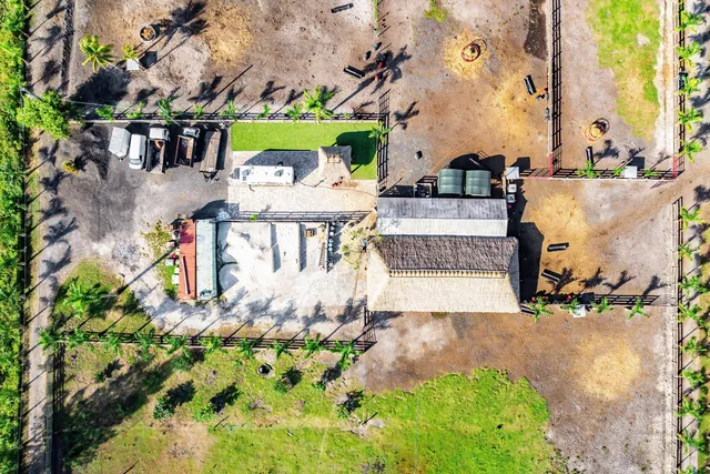 a view of a lake with a large park