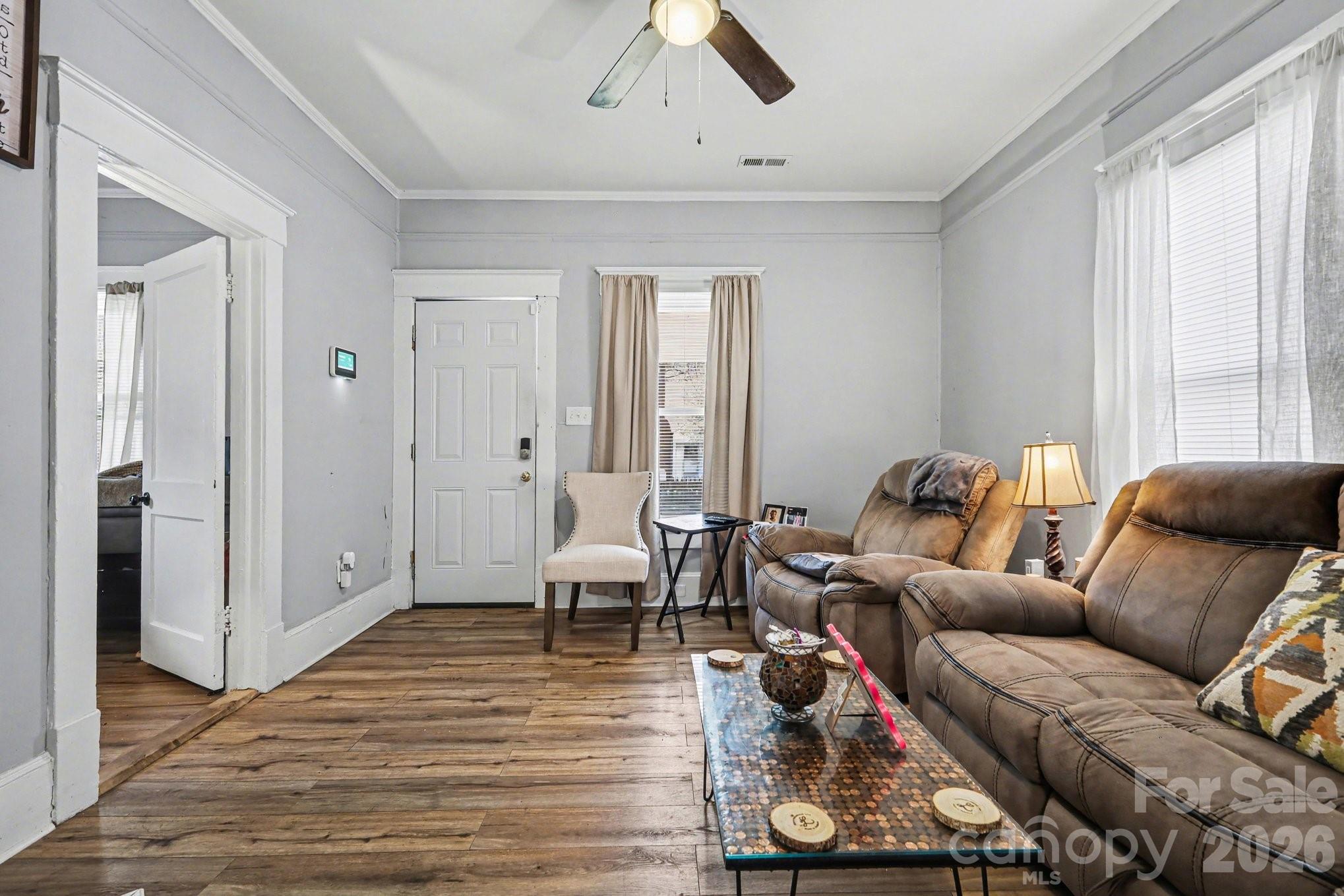 522 Elm Street Salisbury, NC 28144 - Photo 7 of 20 a living room with furniture and a large window