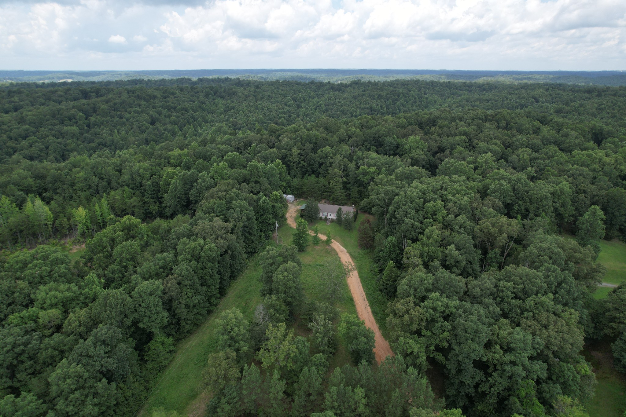 1640 Bucket Branch Road Waverly, TN 37185 - Photo 31 of 38 an aerial view of a houses with outdoor space and trees