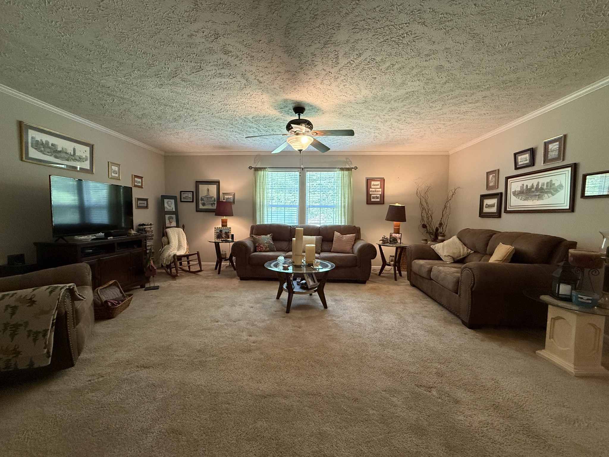 1640 Bucket Branch Road Waverly, TN 37185 - Photo 4 of 38 a living room with furniture and a flat screen tv
