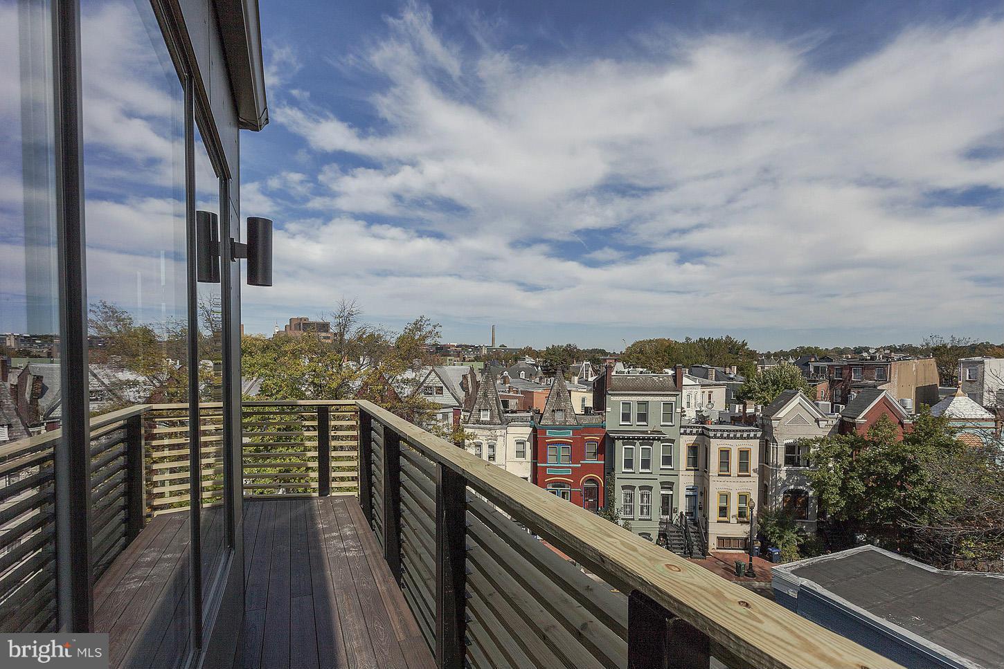 1839 6th Street Northwest, Unit 4 Washington, DC 20001 - Photo 23 of 29 a view of a balcony with city view