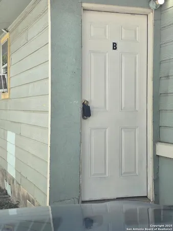 a view of front door