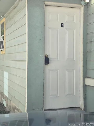 a view of front door