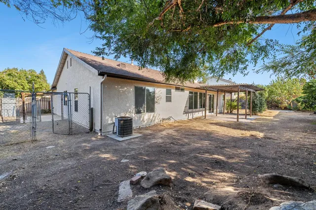 a view of a house with a patio
