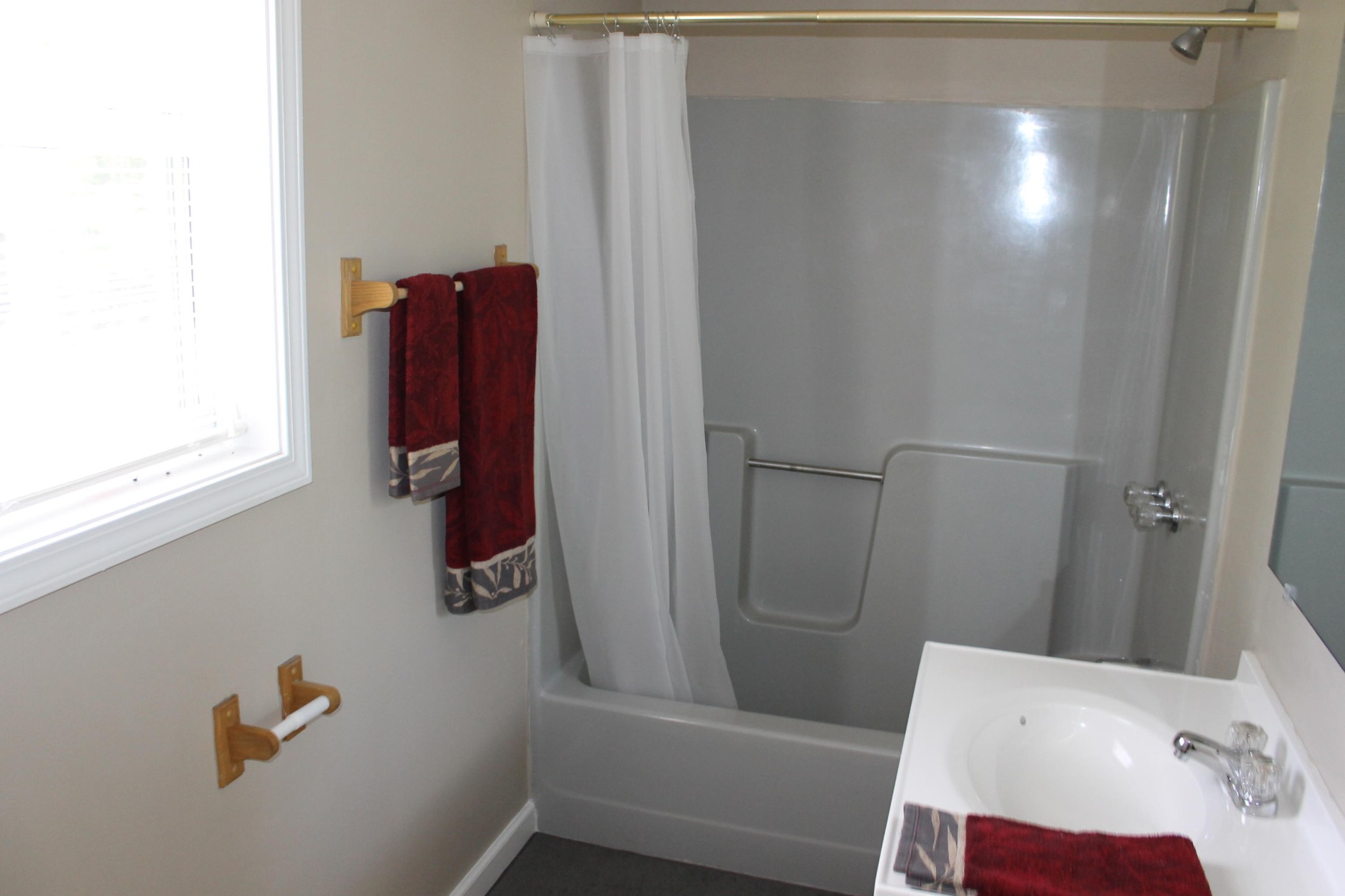 1326 Virgil Beaty Road Clarkrange, TN 38553 - Photo 15 of 26 a bathroom with a shower and toilet